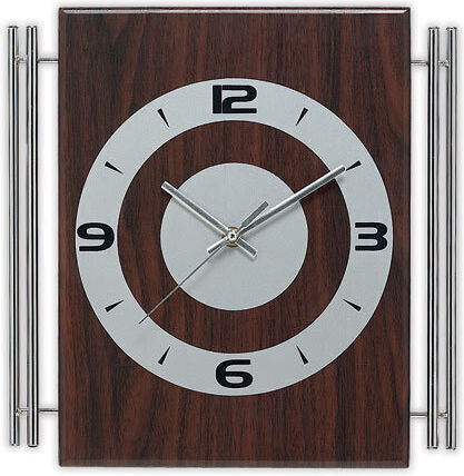 Wanduhr Hölzernes Braun 30.6x31.5cm