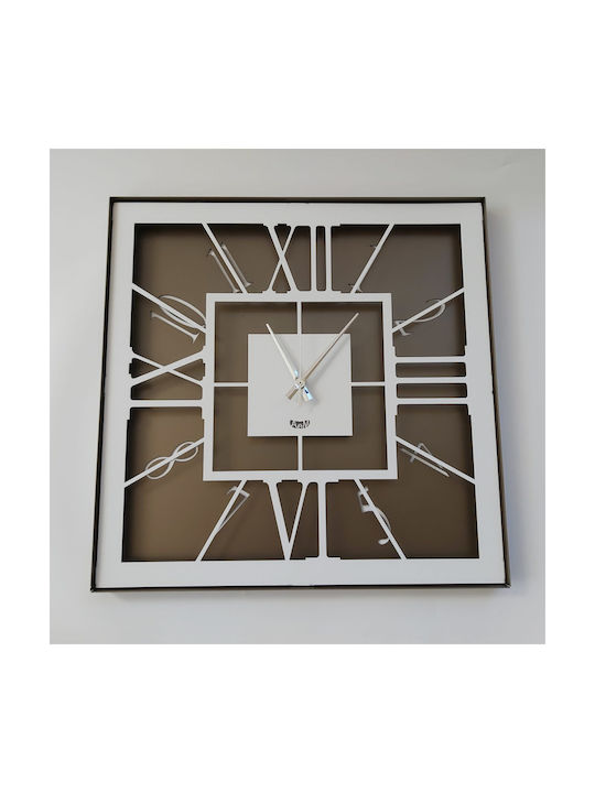 Arti E Mestieri Ceas de Perete Metalic Maro 50x50cm