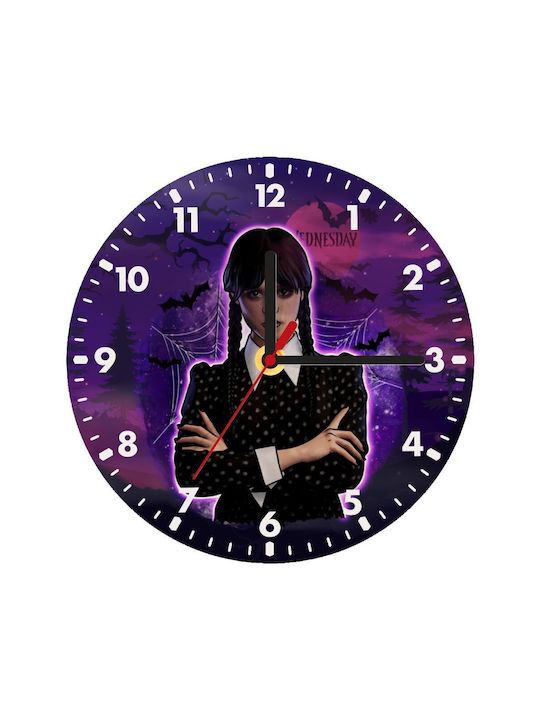 Koupakoupa Wall Clock Wooden Purple
