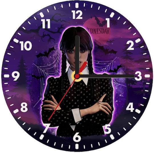 Koupakoupa Wall Clock Wooden Purple