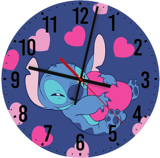 Koupakoupa Leise Wanduhr Hölzernes Lila