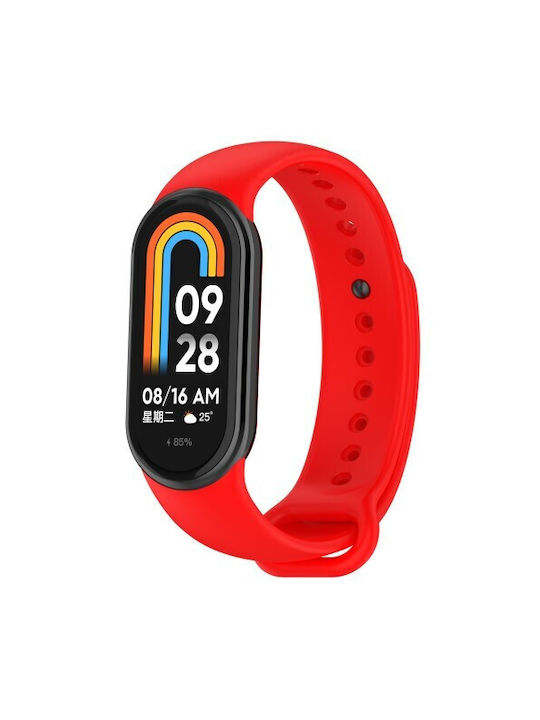 Armband Silikon Rot (Smart Band 8 / Smart Band 9 / Smart Band 10)