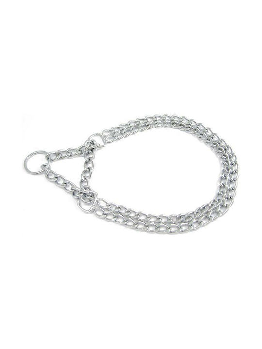 Dog Choke Collar Chain 45cm Silver