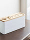 Yamazaki Wooden Jewellery Box White 24x8x11.5cm