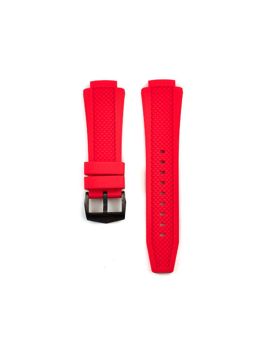 Bobroff Rubber Strap Red 15mm