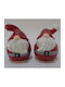 Marva Weihnachts-Salz- und Pfeffer-Set Porzellan Rot L6.6xB5.8xH6.6xD5.3cm. 2Stück