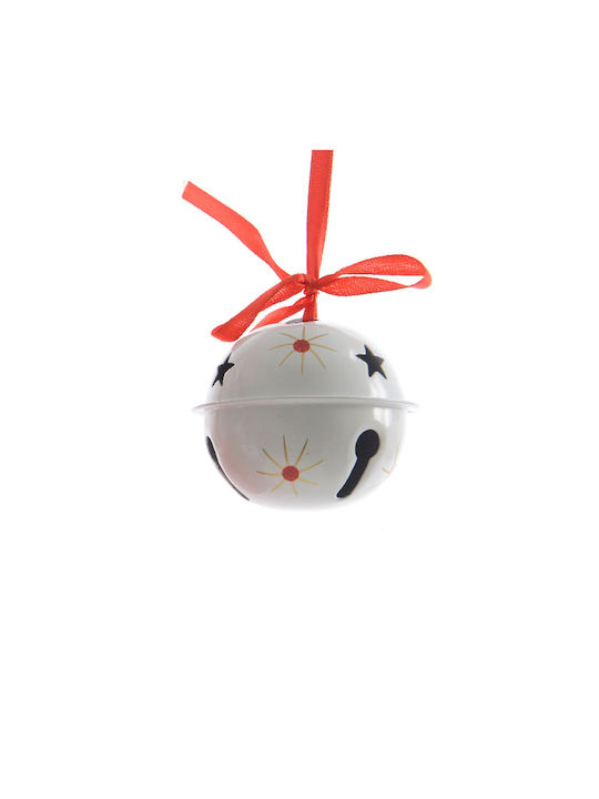 Hanging Bell Ornament Metal 6x6cm Various Designs