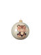 My First Christmas Hängendes Kugel Ornament Ornament Glas Mehrfarbig 10cm