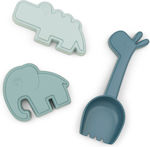 Done by Deer Sand Plastic Sand Molds Set Blue (3pcs)