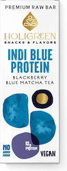 Holigreen Indi Blue Protein Bar with 12gr Protein & Flavor Blackberry Blue Matcha Tea 60gr