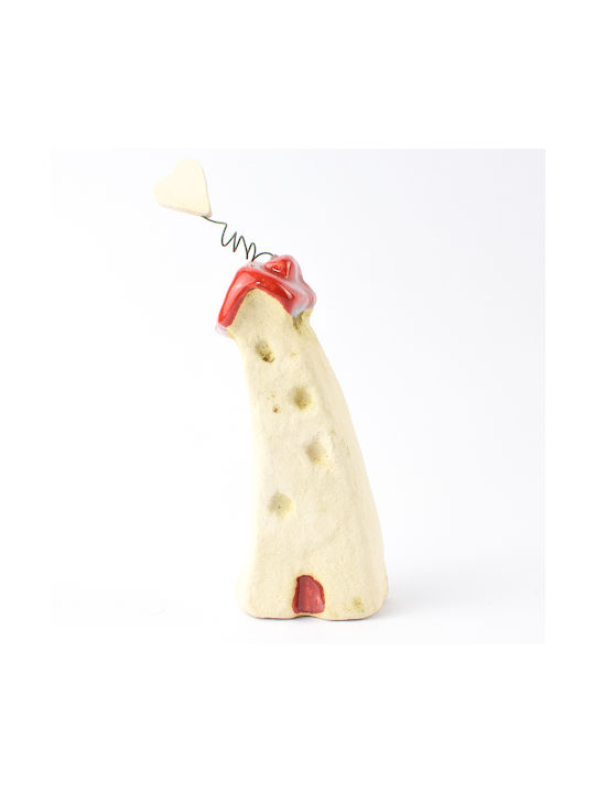 din Ceramică Red 4.5x3x16.5cm 1buc