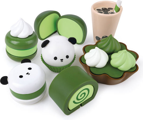 Hape Green Tea Dessert από Ξύλο για 3+ Ετών 8τμχ