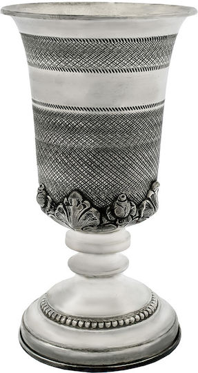 Savvas Design Glass made of Metal in Silver Color