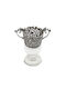 Savvas Design Glass made of Metal in Silver Color