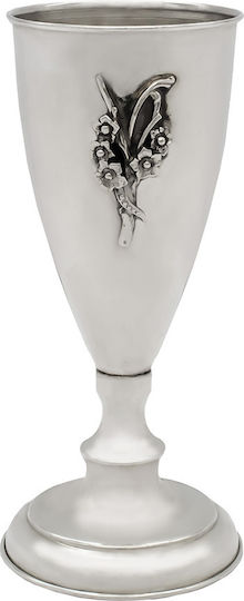 Savvas Design Glass made of Metal in Silver Color