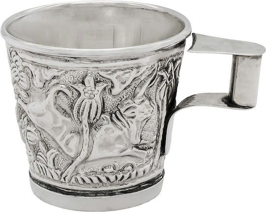 Savvas Design Glass made of Metal in Silver Color