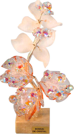 Decorativ Floare din Cristal 13x10x18cm 1buc