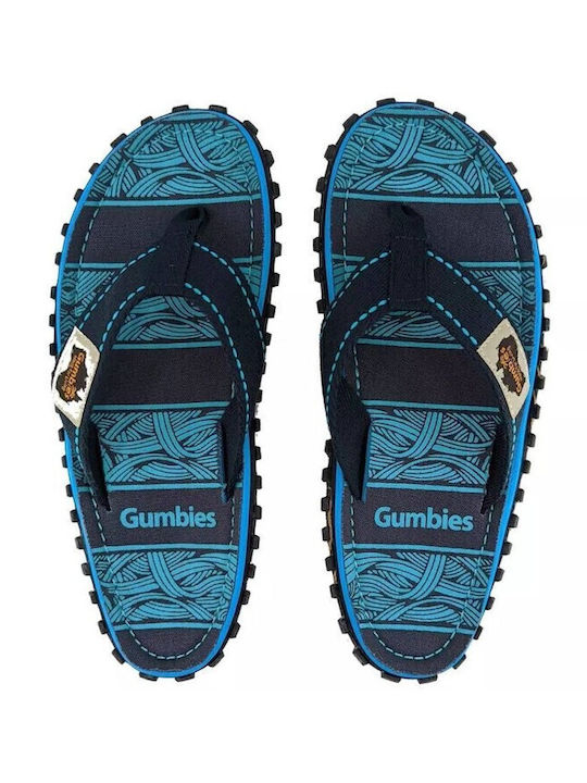 Gumbies Islander Herren Flip Flops Blau