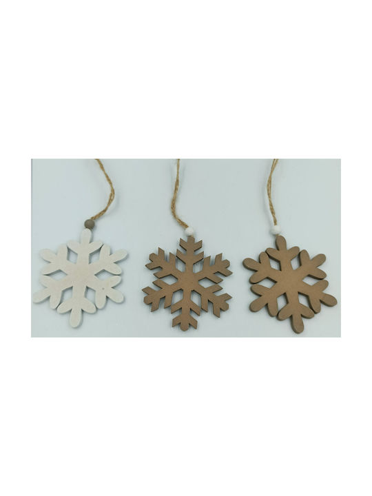 Christmas Wooden Snowflake Ornament