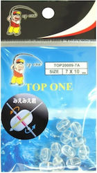 Top One Wire Split Ring Fishing Set 12 Pieces Transparent