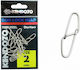 Kendozo Lures Tuff Steel Draht-Spaltring Angelgeräte No2 Set 15 Stück