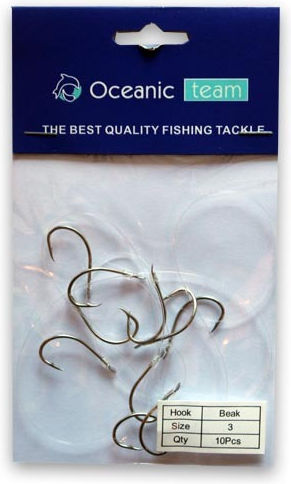 Oceanic Treble hook Fishing Hooks Set 20pcs No10