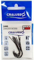 Cralusso Αγκίστρια Σετ 8Stück No1 CR2480-1/0 Cralusso Αγκίστρια Σετ 8Stück No1 CR2480-1/0