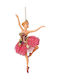 Christmas Ballerina Ornament Pink