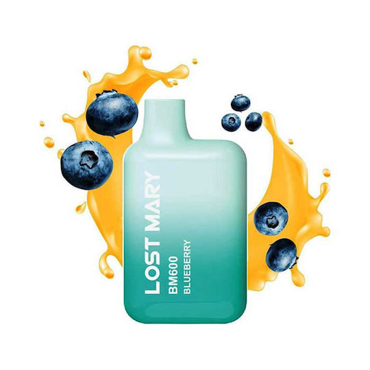 Elf Bar Lost Mary Țigară Electronică de Unică Folosință 600 Inhalări Blueberry 2ml 20mg Albastru