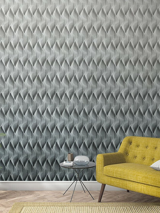 Wallpaper Vinyl Gray L270xW159cm Washable