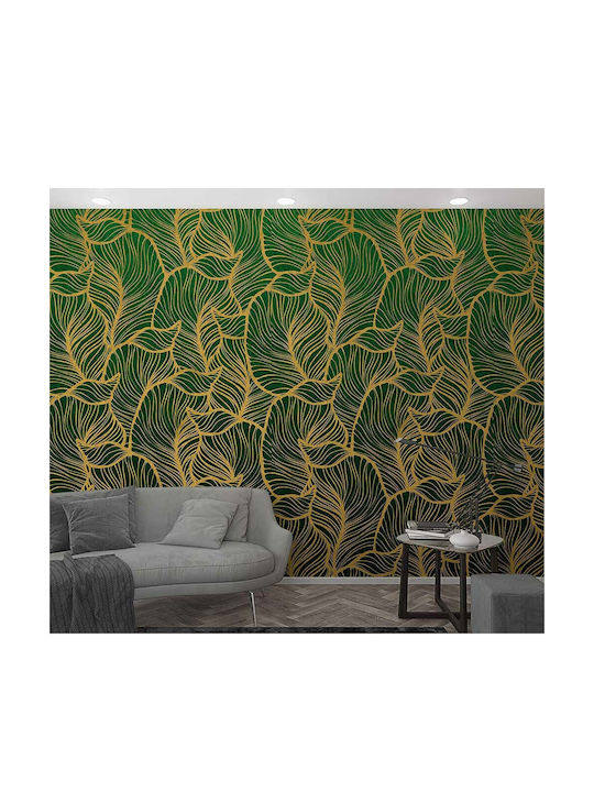 Wallpaper Vinyl Green L270xW159cm Washable