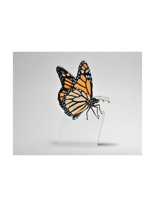 Decorative Butterfly made of Glass 7x2x10cm 1pcs