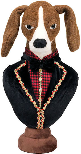 Lianos Decorative Dog made of Fabric 23x20x48cm 1pcs