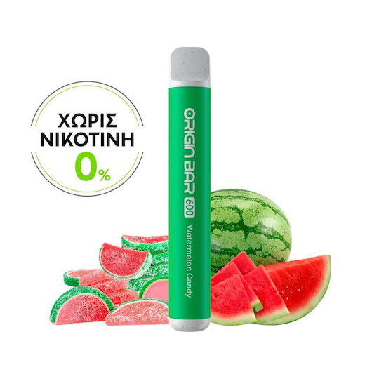 Aspire Origin Bar Ηλεκτρονικό Τσιγάρο μιας Χρήσης 600 Εισπνοών Watermelon χωρίς Νικοτίνη 2ml Πράσινο