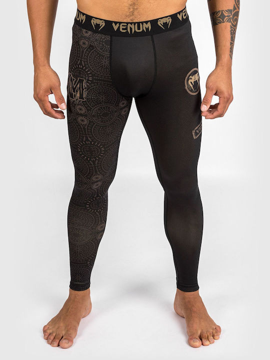Venum Spats Long Men Martial Arts Leggings Black