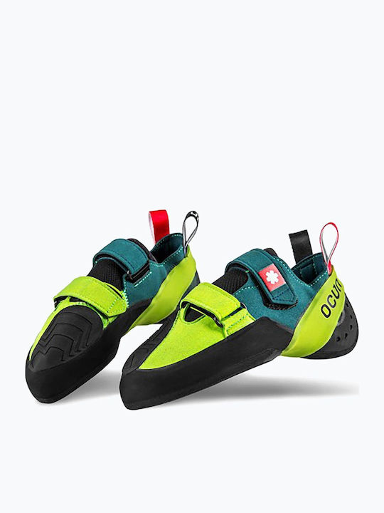 Ocun Unisex Asymmetrical Climbing Shoes Green
