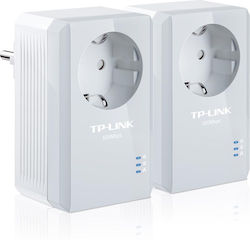 TP-LINK TL-PA4010PKIT Powerline Double Wired with Passthrough Socket and Ethernet Port