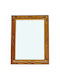 Lampiris Interiors Oglindă de Perete cu Auriu Ramă din Lemn 70x50cm 1buc