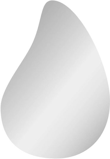 Incado Oglindă de Perete cu Argintiu Ramă din Lemn 80x55.2cm 1buc