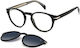 David Beckham Männer Acetat Brillengestell mit Clip-On Schwarze DB 7104/CS 807/WJ