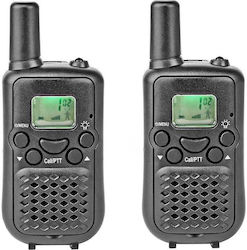 Nedis WLTK0500BK Ασύρματος Πομποδέκτης PMR με Μονόχρωμη Οθόνη Σετ 2τμχ
