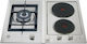 La Germania Natural Gas & Electric Cooktop Autonomous 61.5x51εκ. Silver