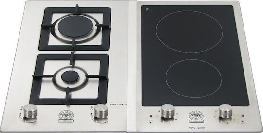 La Germania Natural Gas & Electric Cooktop Autonomous 61.5x51εκ. Silver
