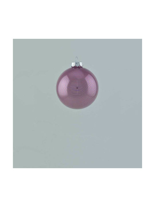 Hanging Ball Ornament Ornament Glass Purple 6cm