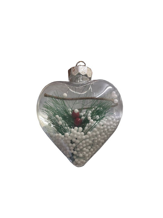 Christmas Ball Ornament Transparent 10x8cm