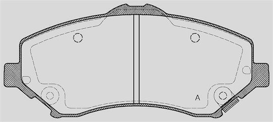 Open Parts Σετ Τακάκια για Chrysler Grand Voyager Dodge Nitro Mercedes-Benz V