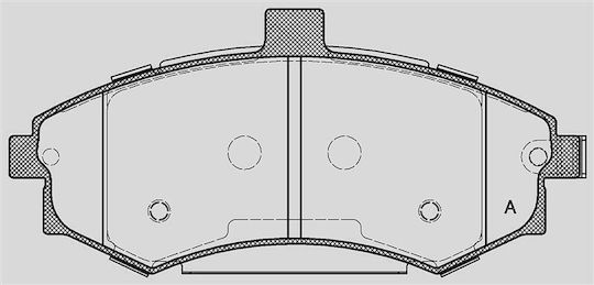 Open Parts Спирачна накладка за Hyundai Elantra