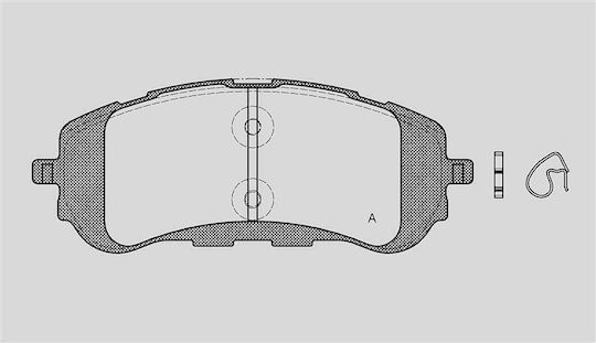 Open Parts Brake Pad for Peugeot 308