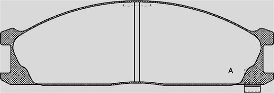Open Parts Σετ Τακάκια για MG TD Nissan NP300 / Navara / Terrano