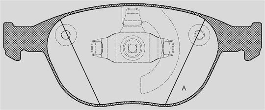 Open Parts Σετ Τακάκια για Ford Focus / Tourneo Connect
